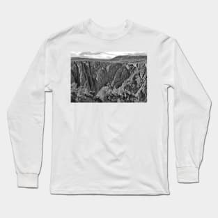 Black Canyon of the Gunnison 4 BW Long Sleeve T-Shirt